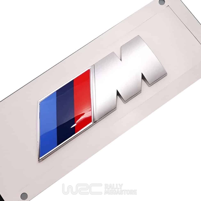 EMBLEME LOGO AUTOCOLLANT BMW M ARGENT MAT